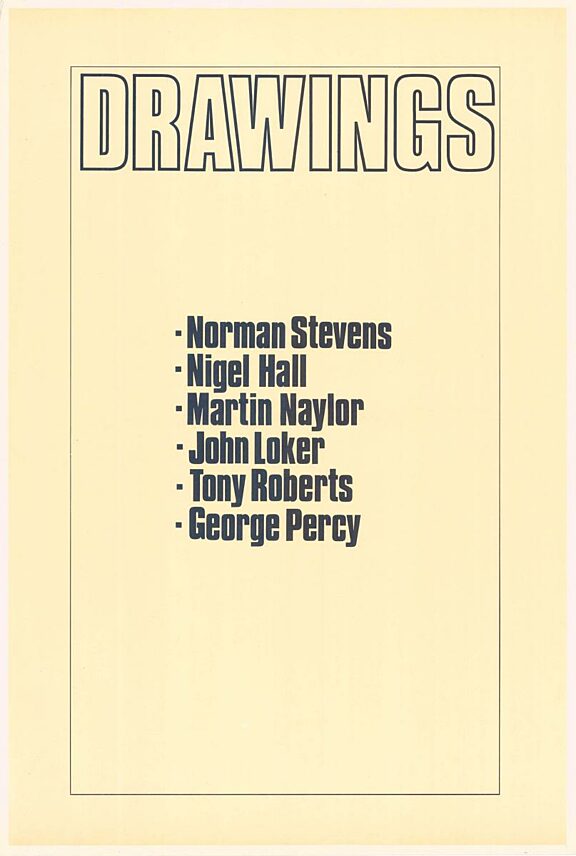 Poster for Drawings exhibition
