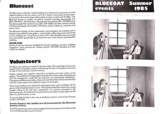 Summer 1985 Events Brochure