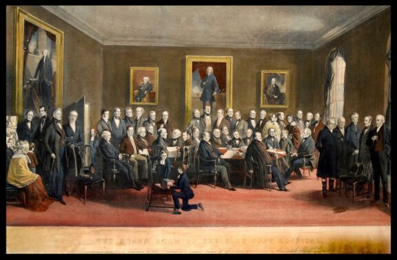 Richard Ansdell (1815–1885), The Boardroom of the Liverpool Blue Coat Hospital